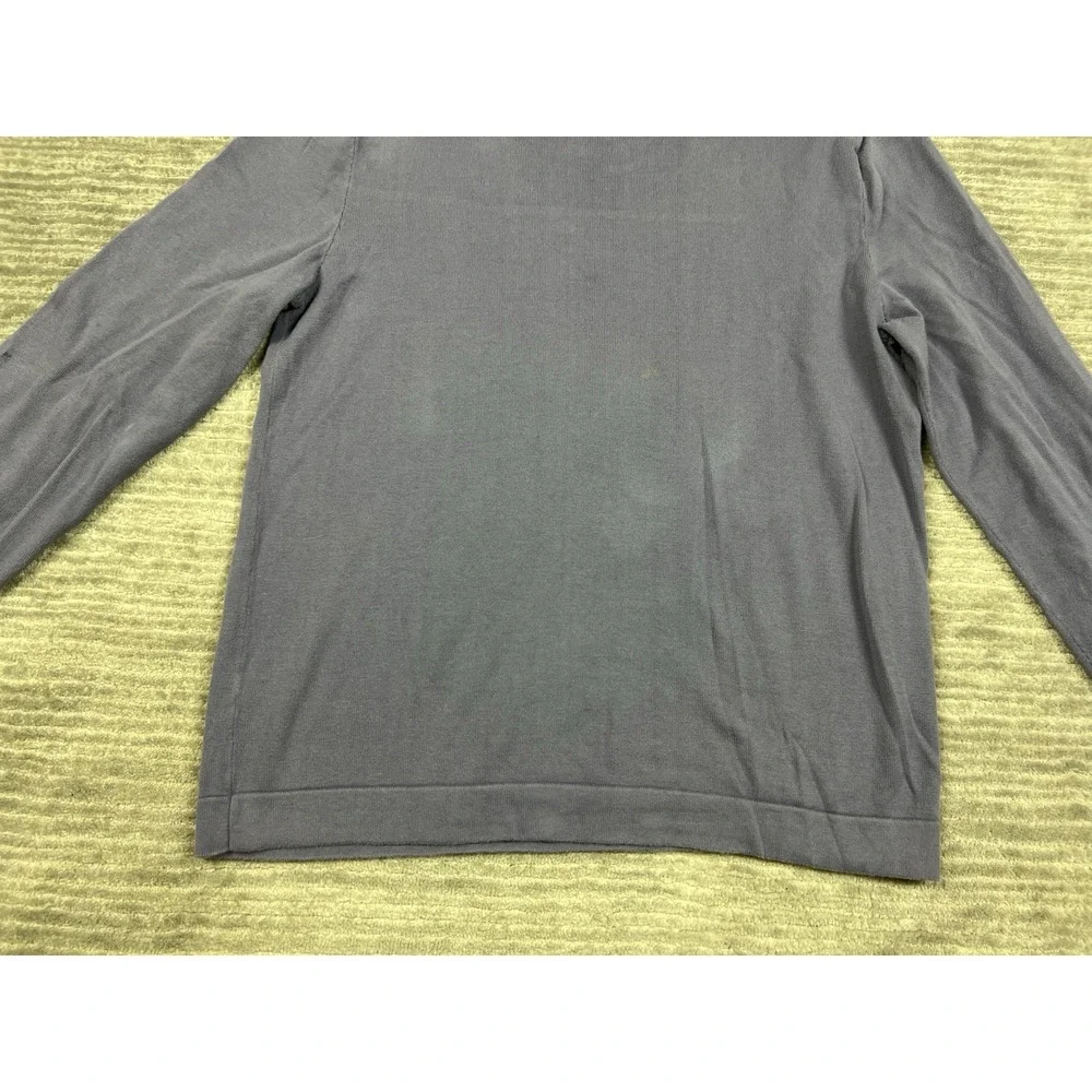 Banana Republic Sweater Mens XL Blue Long‎ Sleeve V-Neck 100% Cotton